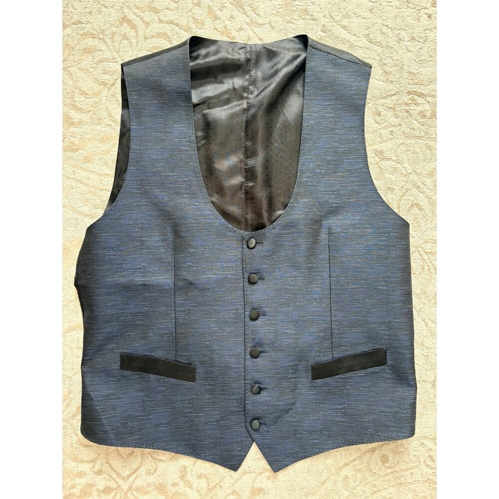 Dolce & Gabbana Martini 2-Piece Men's IT 52 US 42 Navy Tuxedo Suit Jacket Vest - Picture 15 of 16